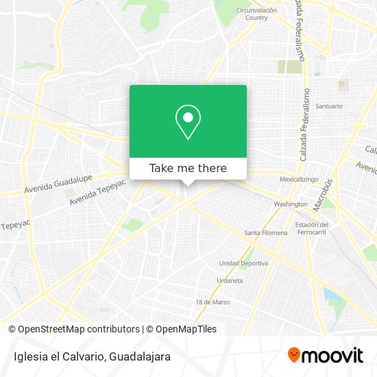 Iglesia el Calvario map
