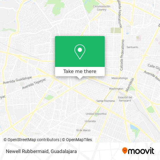 Mapa de Newell Rubbermaid