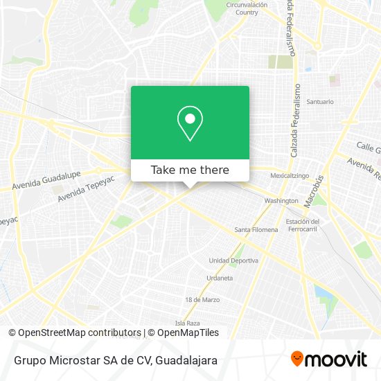 Grupo Microstar SA de CV map
