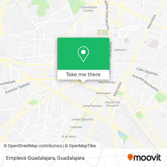 Empleos Guadalajara map