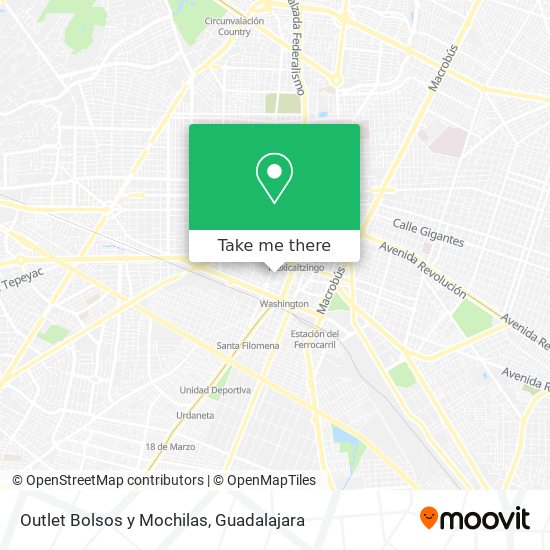 Outlet Bolsos y Mochilas map