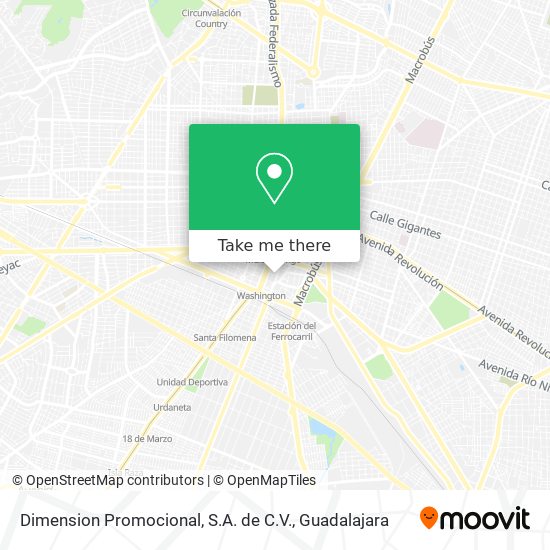 Dimension Promocional, S.A. de C.V. map