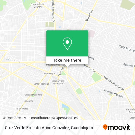 Cruz Verde Ernesto Arias Gonzalez map