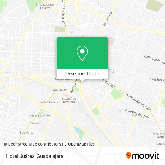 Hotel Juárez map