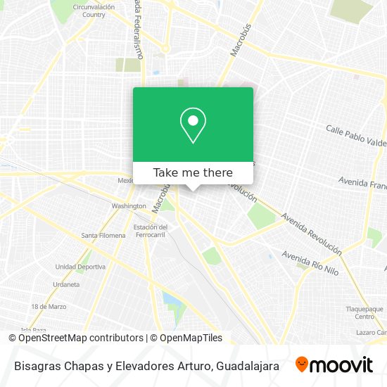 Bisagras Chapas y Elevadores Arturo map