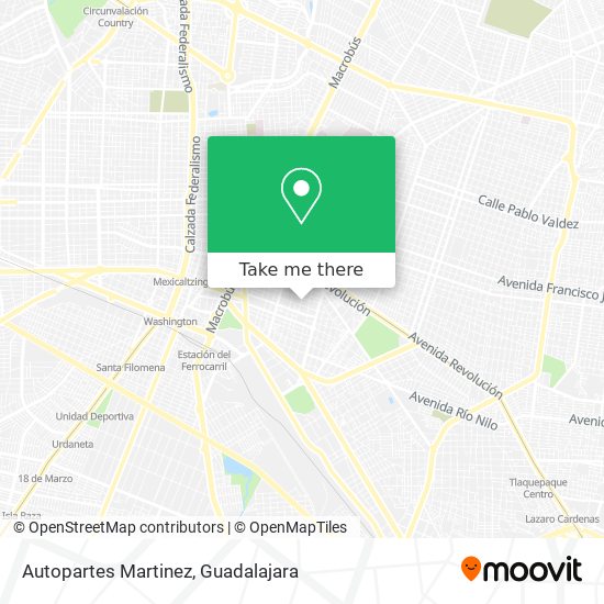 Autopartes Martinez map