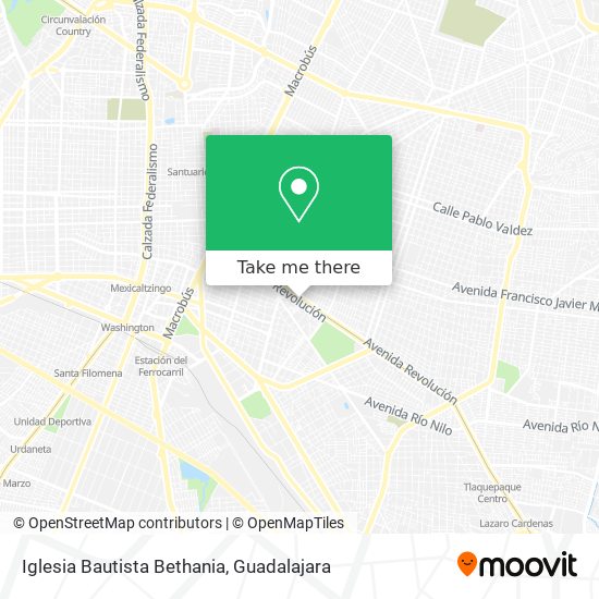 Iglesia Bautista Bethania map