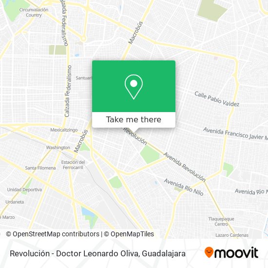 Revolución - Doctor Leonardo Oliva map