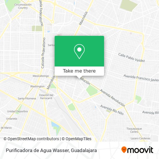 Purificadora de Agua Wasser map