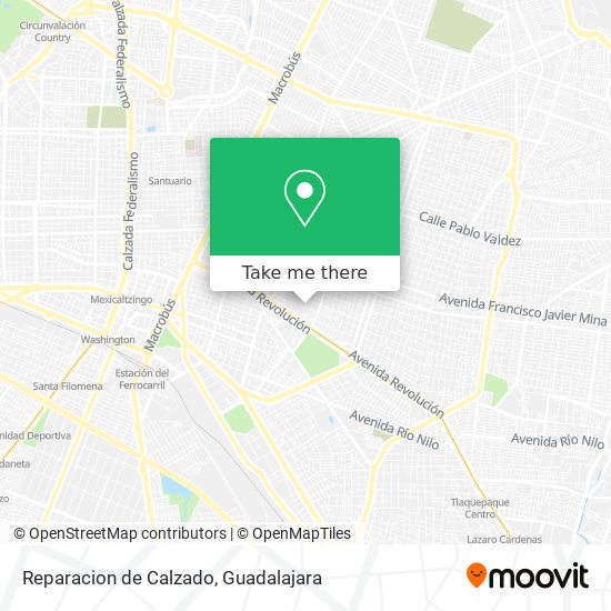 Mapa de Reparacion de Calzado