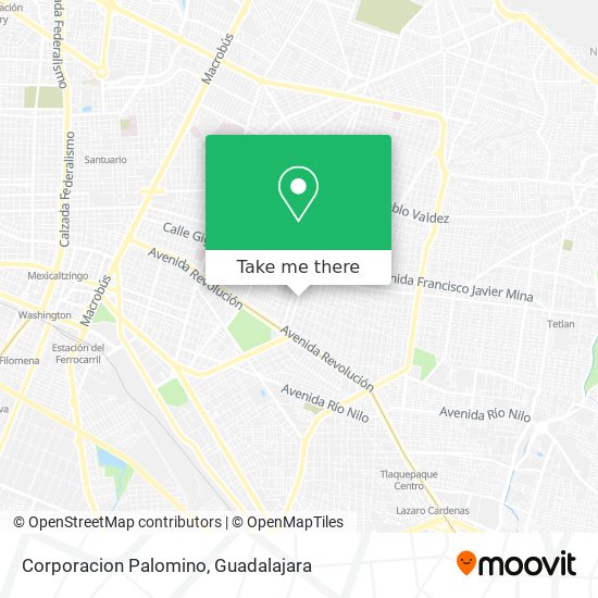 Mapa de Corporacion Palomino