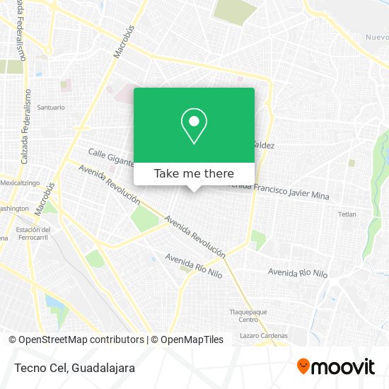 Tecno Cel map