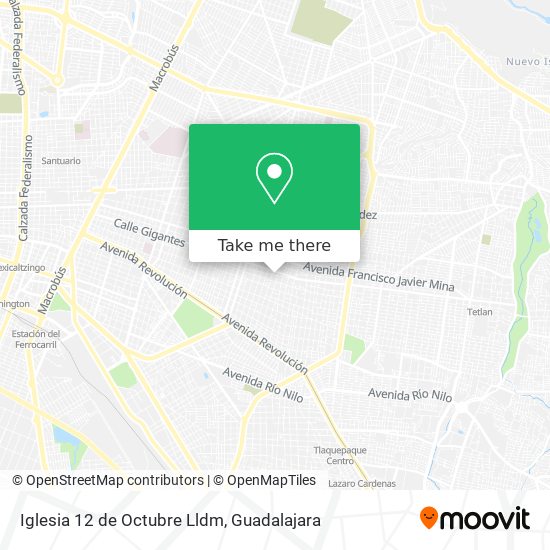 Mapa de Iglesia 12 de Octubre Lldm