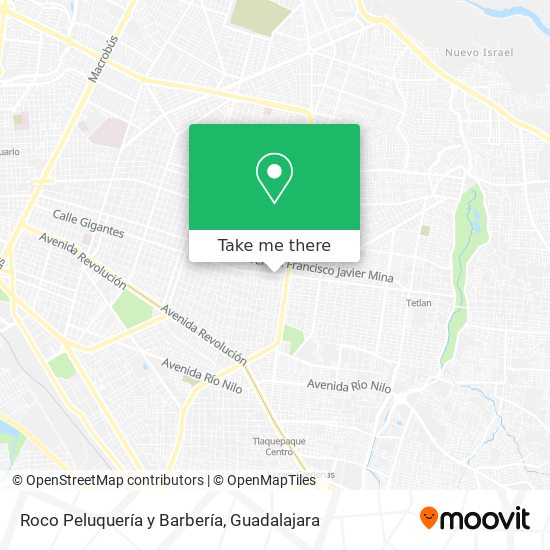 Mapa de Roco Peluquería y Barbería