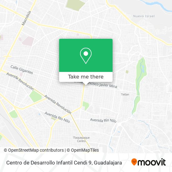 Mapa de Centro de Desarrollo Infantil Cendi 9