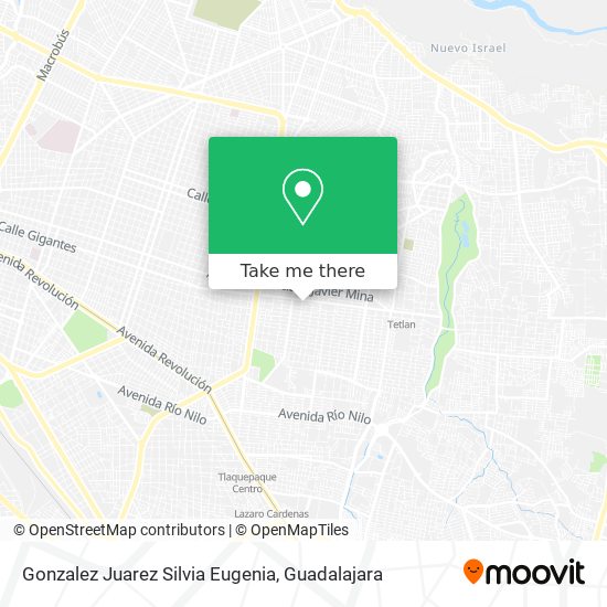 Mapa de Gonzalez Juarez Silvia Eugenia