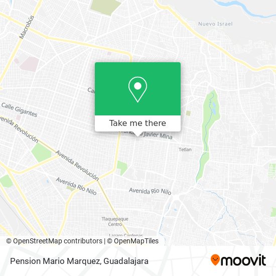 Mapa de Pension Mario Marquez