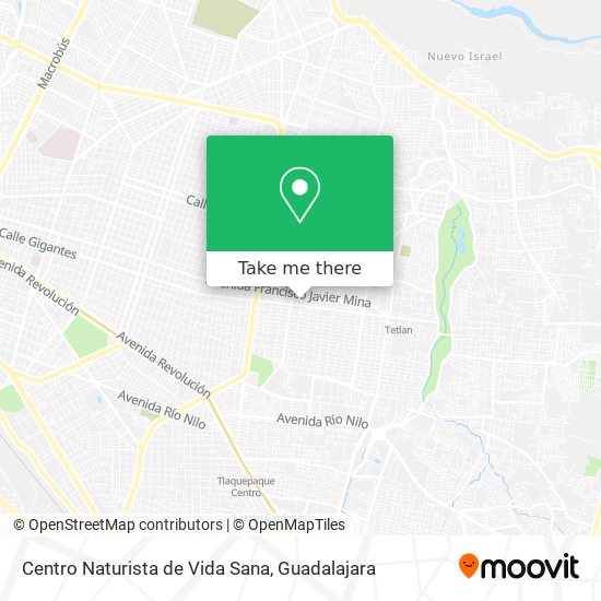Mapa de Centro Naturista de Vida Sana