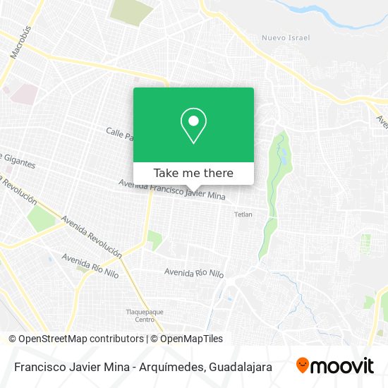 Francisco Javier Mina - Arquímedes map