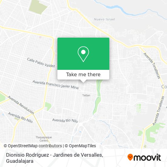 Dionisio Rodríguez - Jardines de Versalles map