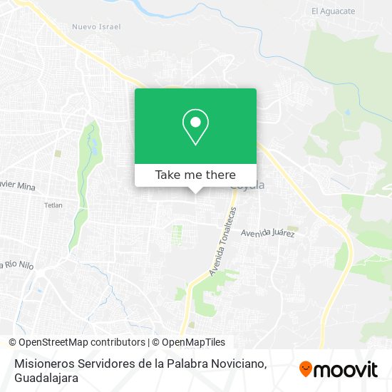 Misioneros Servidores de la Palabra Noviciano map