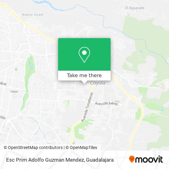 Mapa de Esc Prim Adolfo Guzman Mendez