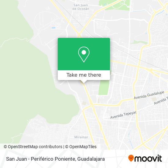 San Juan - Periférico Poniente map