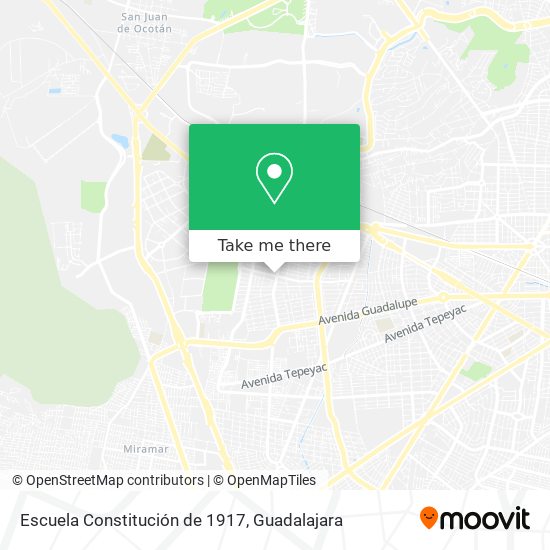 Mapa de Escuela Constitución de 1917