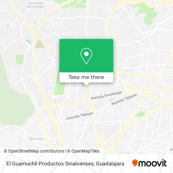 El Guamuchil-Productos Sinaloenses map