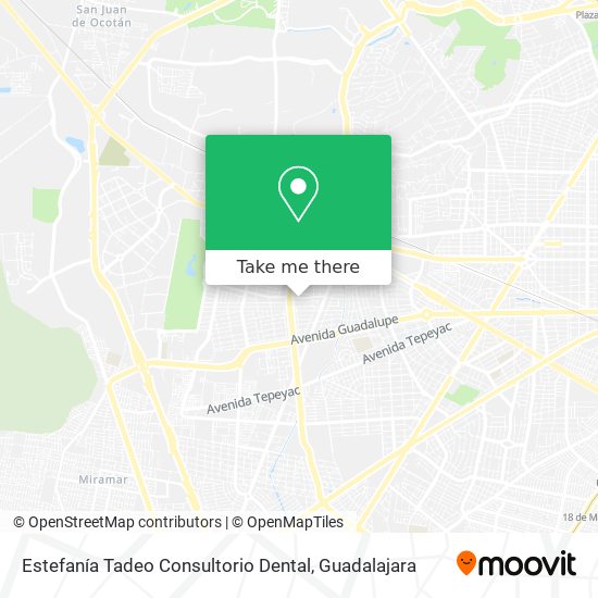 Estefanía Tadeo Consultorio Dental map
