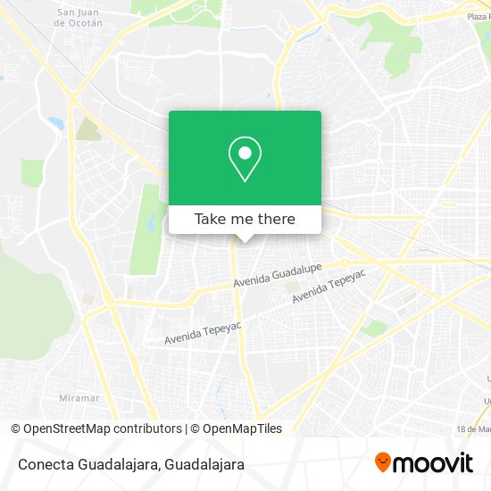 Conecta Guadalajara map