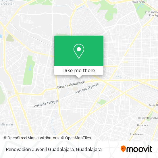 Renovacion Juvenil Guadalajara map