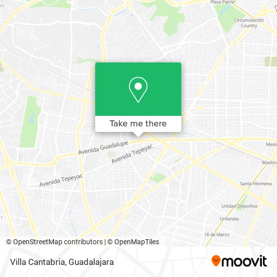 Mapa de Villa Cantabria