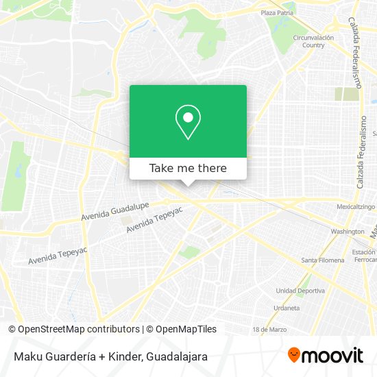 Maku Guardería + Kinder map