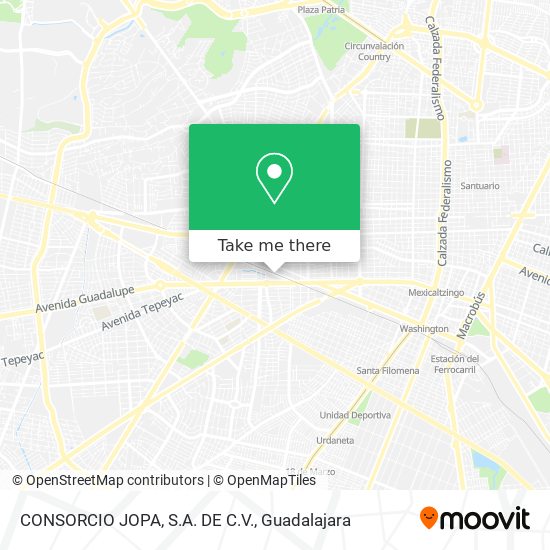 Mapa de CONSORCIO JOPA, S.A. DE C.V.