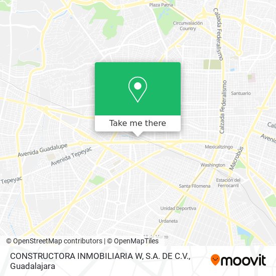 CONSTRUCTORA INMOBILIARIA W, S.A. DE C.V. map