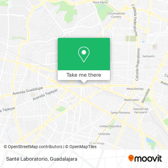 Santé Laboratorio map