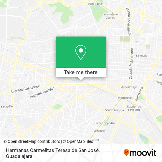 Hermanas Carmelitas Teresa de San José map