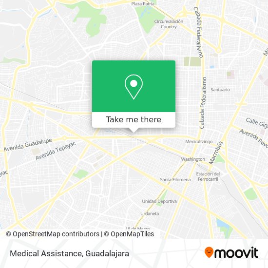 Medical Assistance map