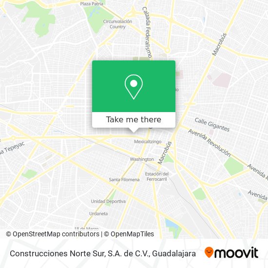 Construcciones Norte Sur, S.A. de C.V. map
