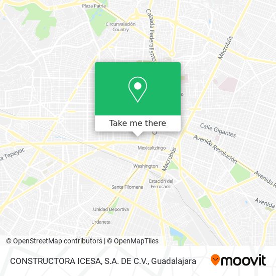 Mapa de CONSTRUCTORA ICESA, S.A. DE C.V.