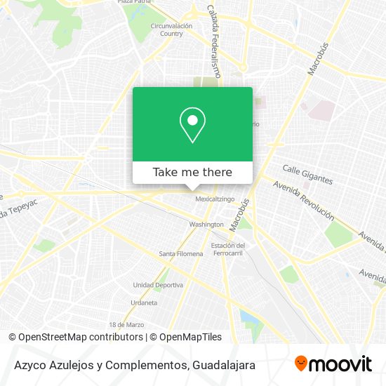 Mapa de Azyco Azulejos y Complementos
