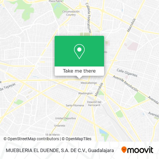 MUEBLERIA EL DUENDE, S.A. DE C.V. map