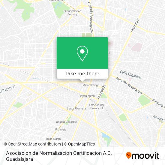 Asociacion de Normalizacion Certificacion A.C map