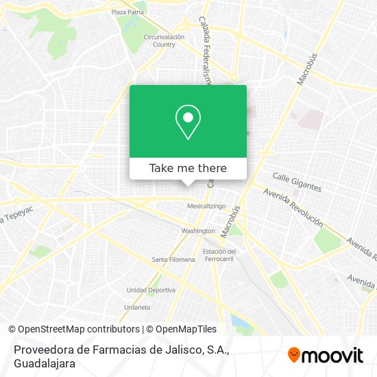 Mapa de Proveedora de Farmacias de Jalisco, S.A.