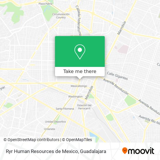 Ryr Human Resources de Mexico map