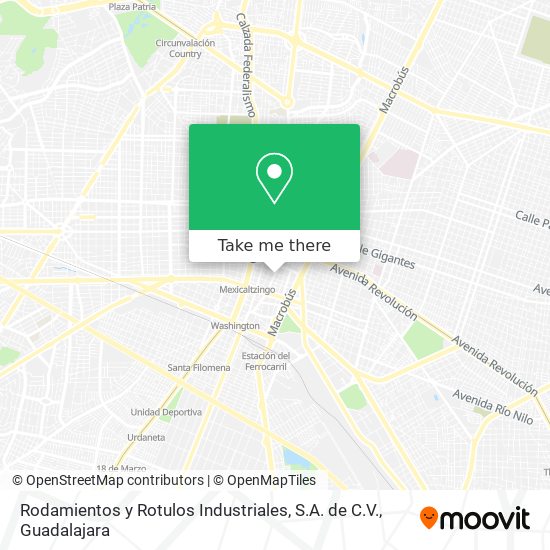 Rodamientos y Rotulos Industriales, S.A. de C.V. map