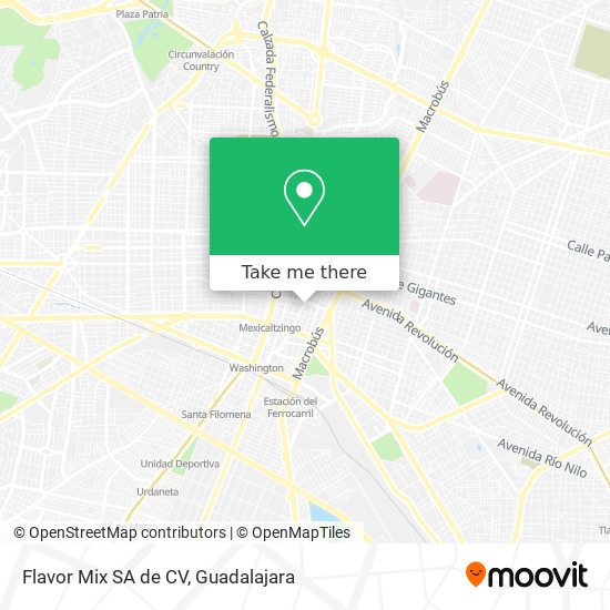 Mapa de Flavor Mix SA de CV