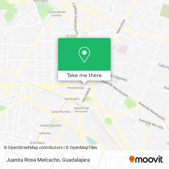 Juanita Rosa Melcacho map