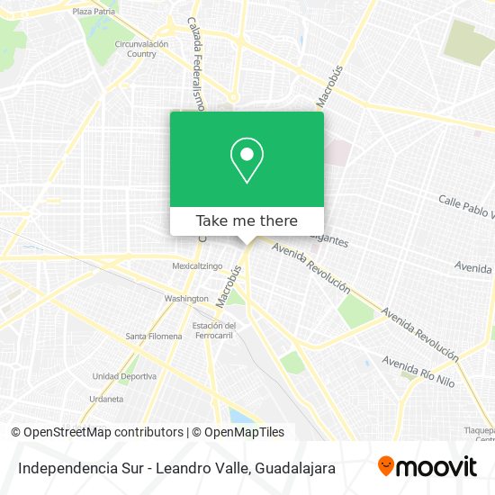 Independencia Sur - Leandro Valle map